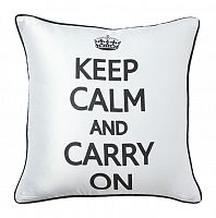 подушка с надписью keep calm and carry on в Томске