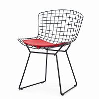 стул bertoia side кожаный standart черный в Томске