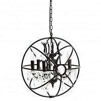 люстра foucault orb crystal vol. viii чёрная, прозрачная в Томске