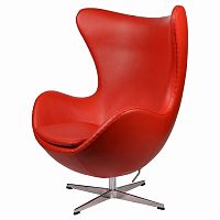 кресло arne jacobsen style egg chair красное в Томске