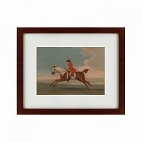 картина: chestnut racehorse exercised by a trainer, 1730 в Томске