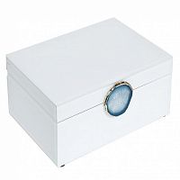 шкатулка для украшений белая 28x10x20 см в Томске