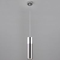 подвесной светильник eurosvet double topper 50135/1 led хром/черный жемчуг в Томске