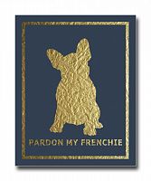 постер french dog на синем фоне a3 в Томске