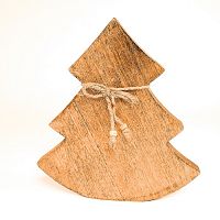 украшение новогоднее ель деревянная wooden tree, 23х23х2,5 см в Томске