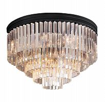 люстра odeon ceiling 80 черное основание, прозрачное стекло в Томске