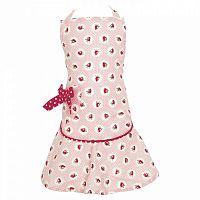 детский фартук w/bow strawberry pale pink в Томске