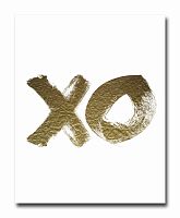 постер xo золотой a4 в Томске