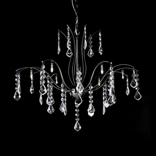 люстра md61005-8a от illuminati прозрачная/ хром в Томске