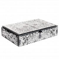 шкатулка для украшений кобра серая 23x15x5 см в Томске