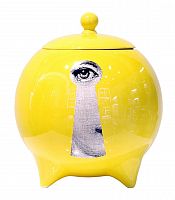декоративная ваза с крышкой пьеро форназетти la chiave yellow в Томске