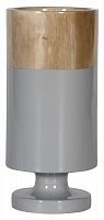 ваза настольная rustic chic tube wood grey в Томске