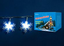 светодиодная гирлянда «снежинки-2» 700см (07935) uniel uld-s0700-050/dta white ip20 snowflakes-2 в Томске
