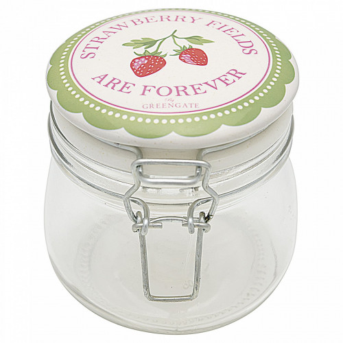 банка стеклянная strawberry pale green в Томске