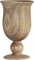 ваза кубок деревянная 11х18 см goblet в Томске
