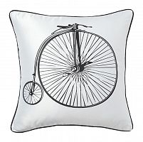 подушка с ретро-велосипедом retro bicycle white в Томске