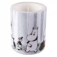 свеча большая moomin зимнее путешествие, 8 см в Томске
