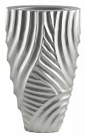 ваза с объемным рельефом 52 см frost pattern серебро в Томске