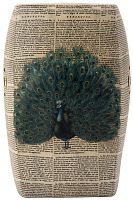 керамический столик-табурет garden stool с павлином в Томске