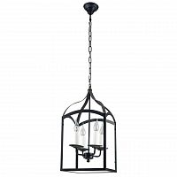 дизайнерская подвесная люстра spot light cage 9500404 черная в Томске