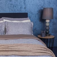 комплект постельного белья decoflux сатин 1.5 спальный versaille grey в Томске