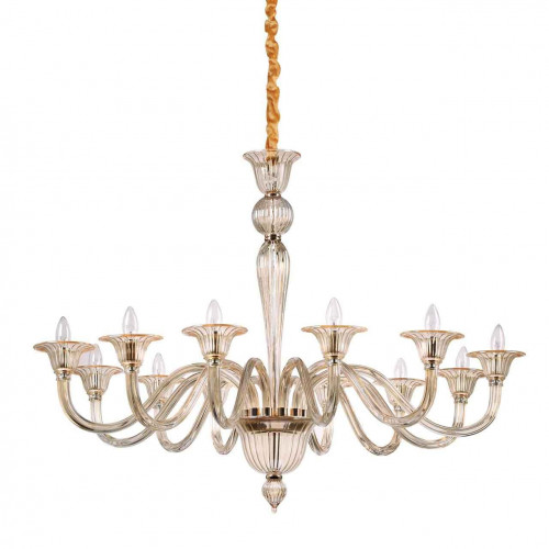 подвесная люстра ideal lux brigitta sp12 ambra в Томске