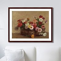 картина: panier de zinnias, 1856г. в Томске