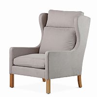 кресло wingback серый в Томске