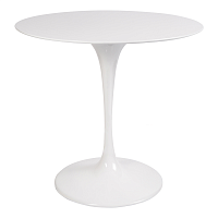 стол eero saarinen style tulip table top mdf d80 глянцевый белый в Томске