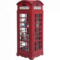 шкаф-витрина london telephone красный в Томске