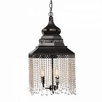 люстра подвесная черная с хрустальными подвесками chandelier в Томске