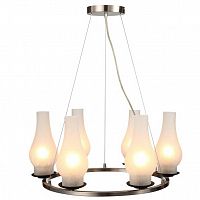 подвесная люстра arte lamp lombardy a6801sp-6br белая в Томске