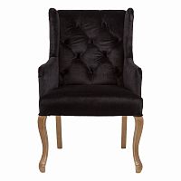 кресло с ушами черное ashby chair в Томске