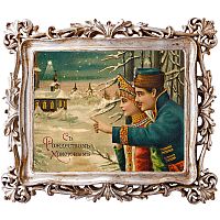 картина «с новым годом!» в раме «амели силвер», версия 18 в Томске