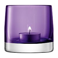 подсвечник стеклянный фиолетовый для чайной свечи light colour, 8,5 см в Томске