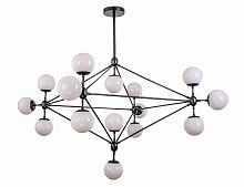люстра modo 15 black+white черная, белые плафоны в Томске