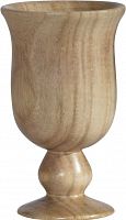 ваза кубок деревянная 13,5х18 см goblet в Томске