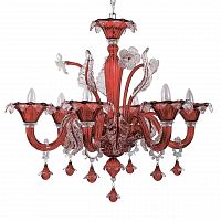 подвесная люстра ideal lux ca vendramin sp6 rosso в Томске