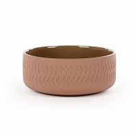 тарелка tactile диаметр 15 коричневый в Томске