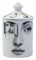 подсвечник белый с крышкой лицо в окне пьеро форназетти segreto candle, 30 см в Томске