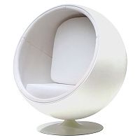 кресло eero ball chair белое в Томске