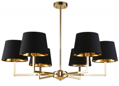 подвесная люстра crystal lux conte sp6 черная в Томске
