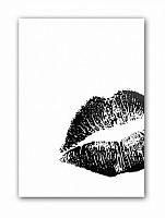 постер kiss а4 (черный) в Томске