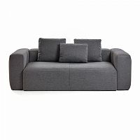 диван blok sofa 2 темно-серый от la forma (ex julia grup) в Томске