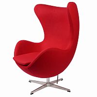 кресло arne jacobsen темно-красное в Томске