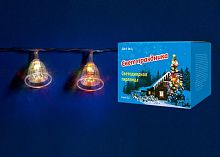светодиодная гирлянда «колокольчики» 280см rgb (07919) uniel uld-s0280-020/dta rgb ip20 bells в Томске
