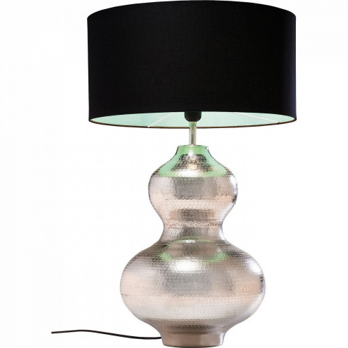 лампа настольная hammered черная на серебристом основании в Томске