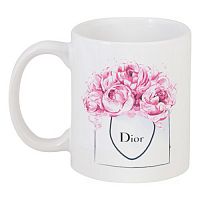 кружка с рисунком dior peonies в Томске
