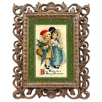 репродукция старинной рождественской гравюры best wishes в Томске