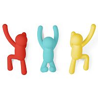 вешалки-крючки buddy 3 шт. разноцветные яркие в Томске